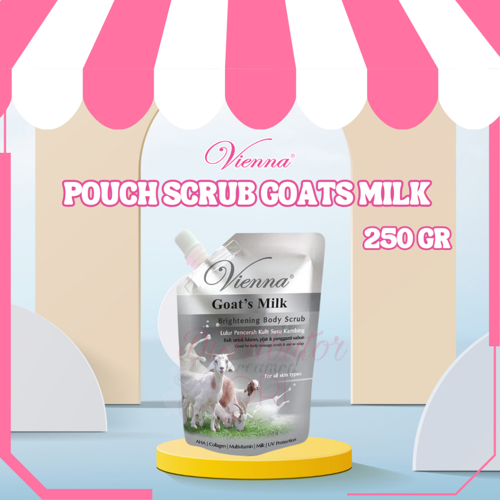 VIENNA POUCH SCRUB GOATS MILK 250GR
