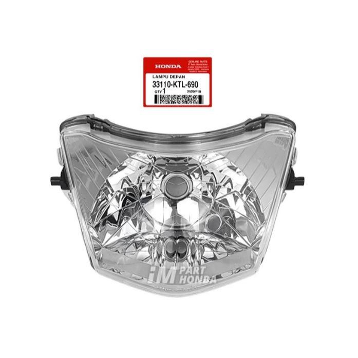 33110-KTL-690 Reflektor Lampu Depan Motor Honda Supra Fit New Tanpa Bohlam