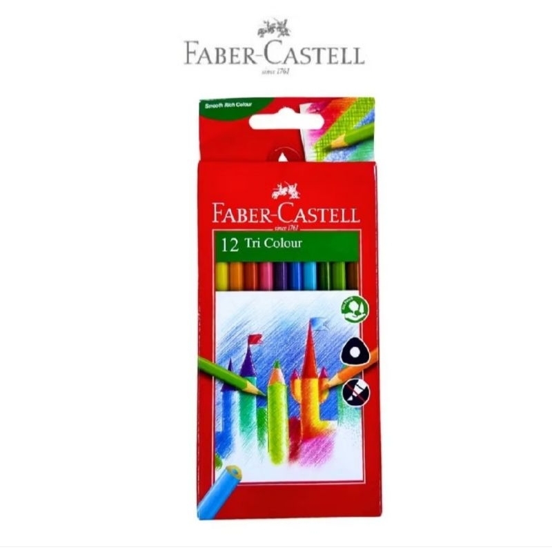 

Faber-Castell Pensil Warna Anak Tri Colour
