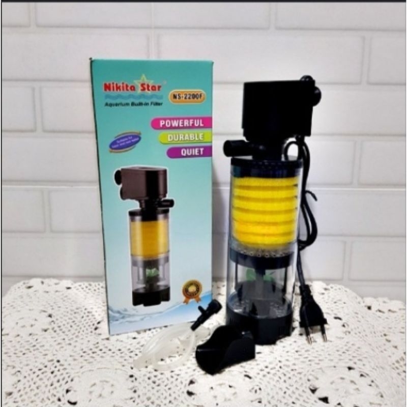Pompa Air Aquarium Celup Nikita Star NS 2200F Tanpa Kuras Akuarium Original Aksesoris Filter Kebutuh