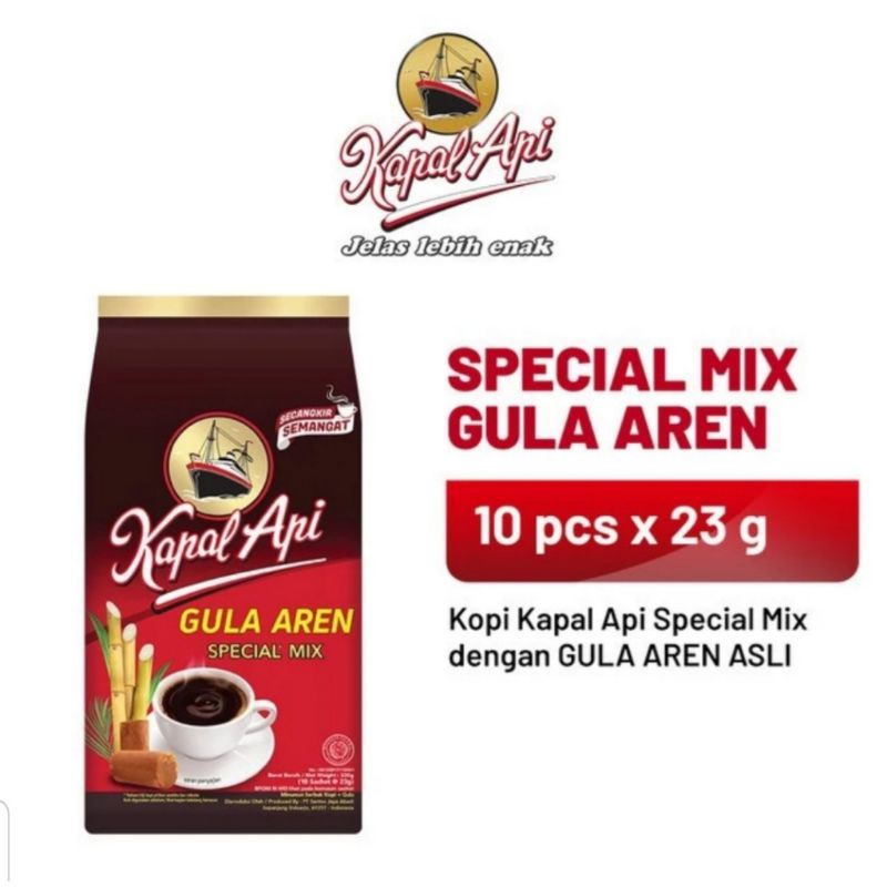 

[ Renceng ] Kapal Api Kopi Bubuk Gula Aren isi 10 Sachet