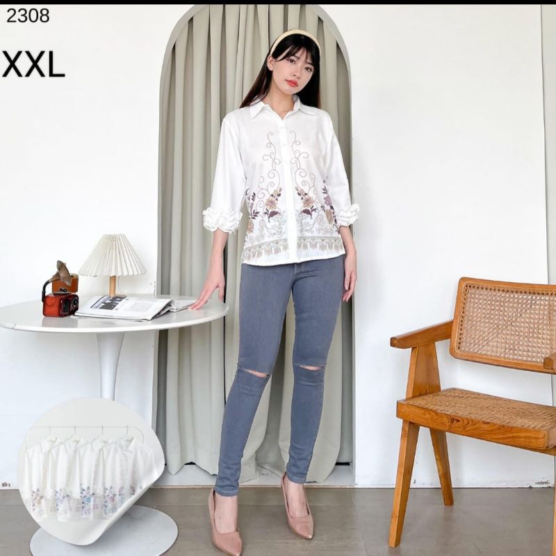 PHOENIX kemeja wanita import xxl 3348