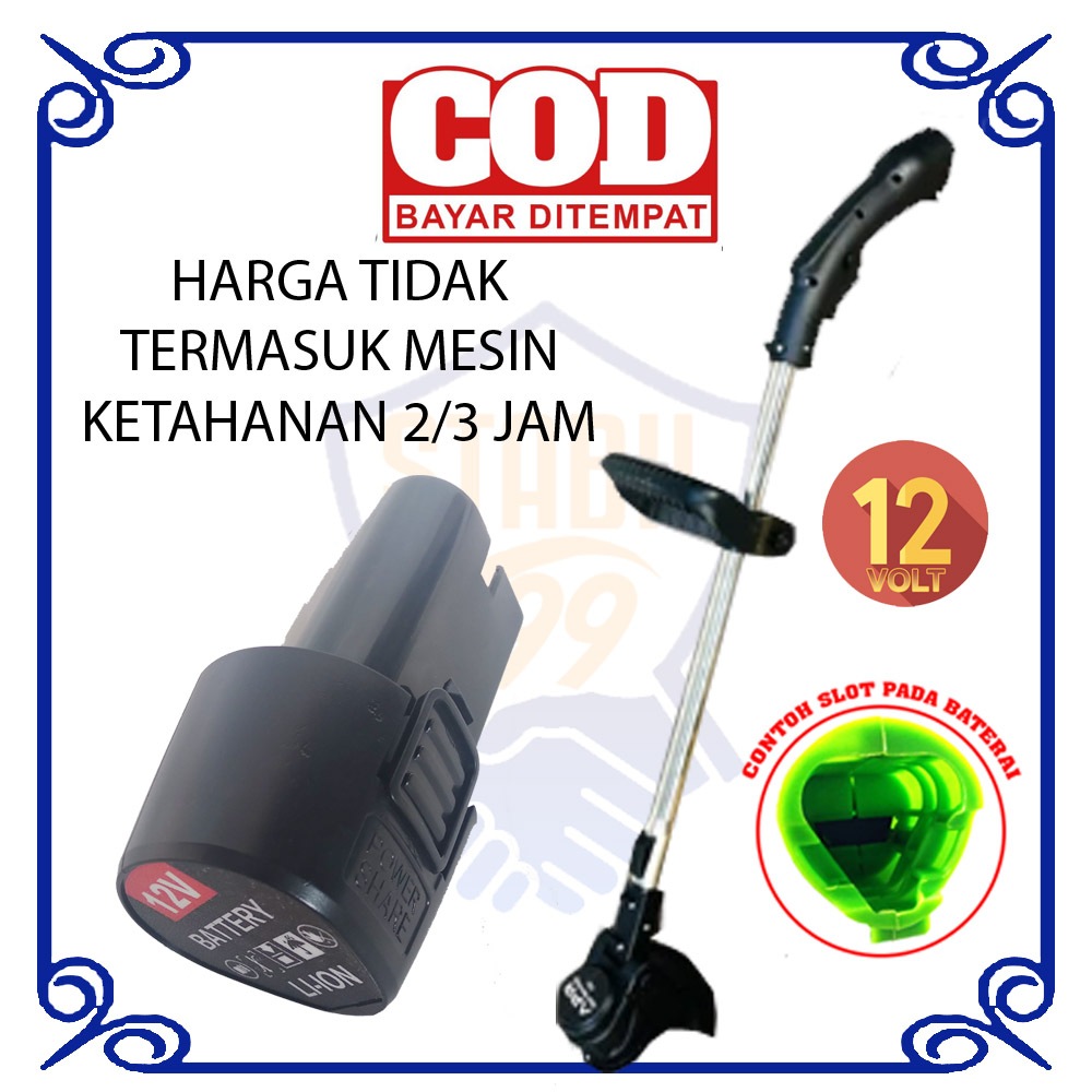 BATRE BATERAI BATERE MESIN POTONG RUMPUT CORDLESS APR AP43 12V