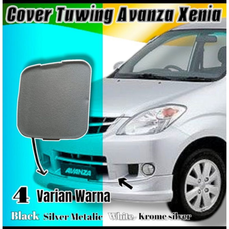 Tutup Derek Towing Bemper Depan Mobil Wheeldop Toyota Avanza Daihatsu Xenia 2005 2006 2007 2008 2009