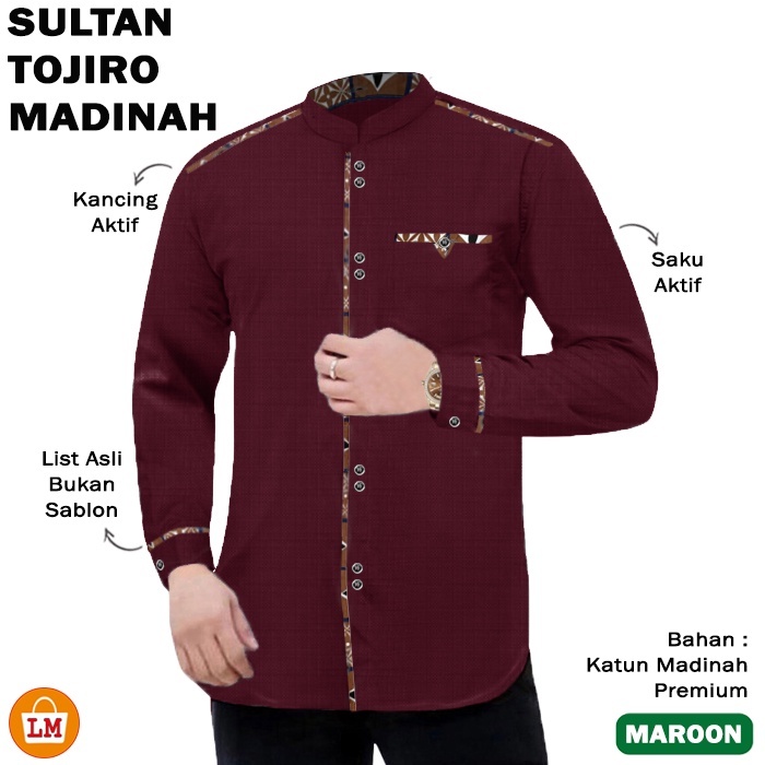 SULTAN - NEW 2025 BAJU KOKO KEMEJA KURTA MADINAH JUMBO KATUN PREMIUM LENGAN TANGAN PANJANG TERBARU F