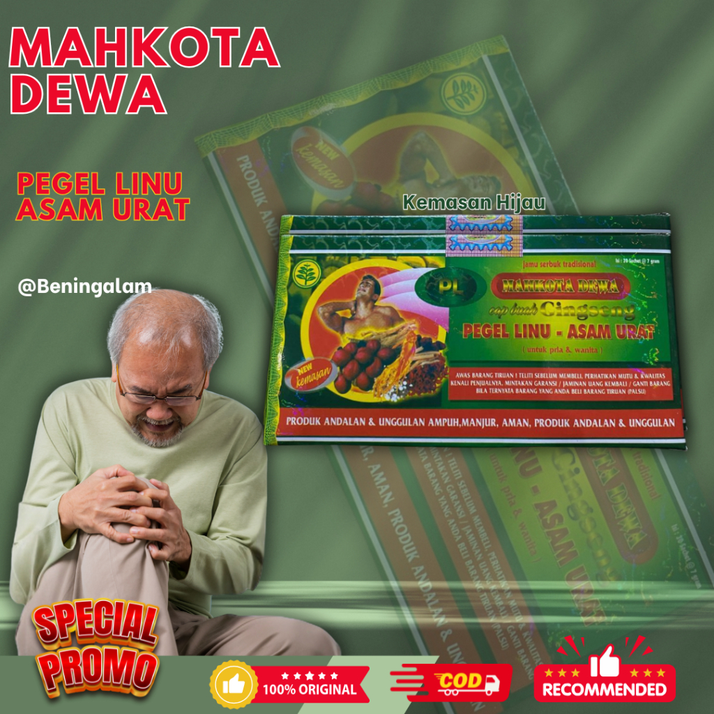 

Mahkota Dewa Jamu Asam Urat Original 30 Sachet