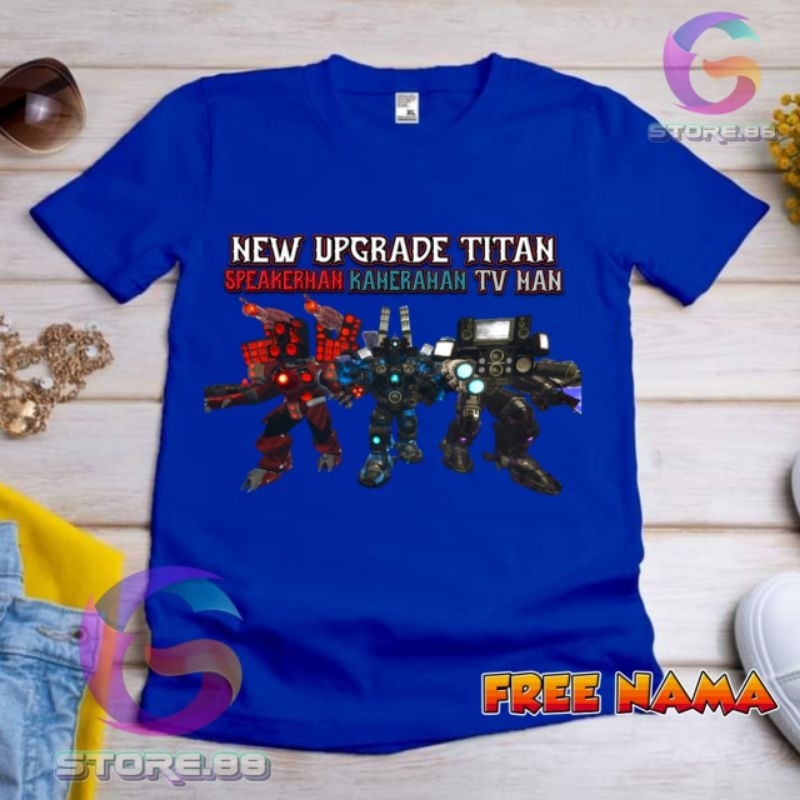 BAJU KAOS TITAN CAMERAMEN TITAN SPEAKERMAN TITAN TVMAN KAOS ANAK