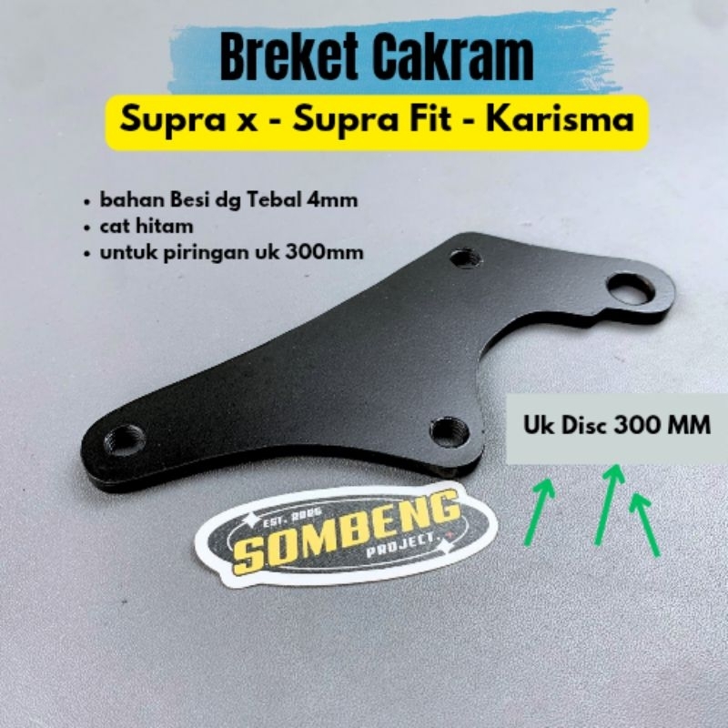 Breket Kaliper Piringan Cakram Supra X 125 Karisma Disc 300mm Depan