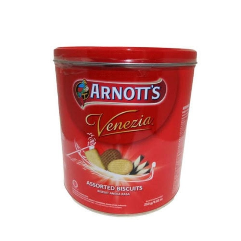 

Venezia biskuit kaleng assorted 250gr