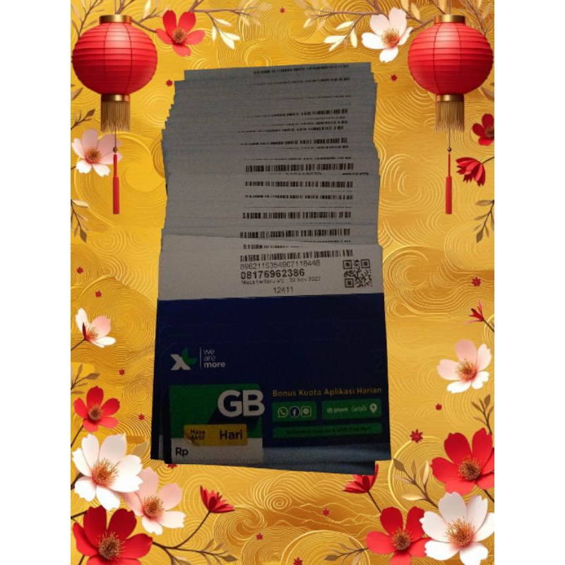 perdana XL acak isi kuota 14gb full  24jam