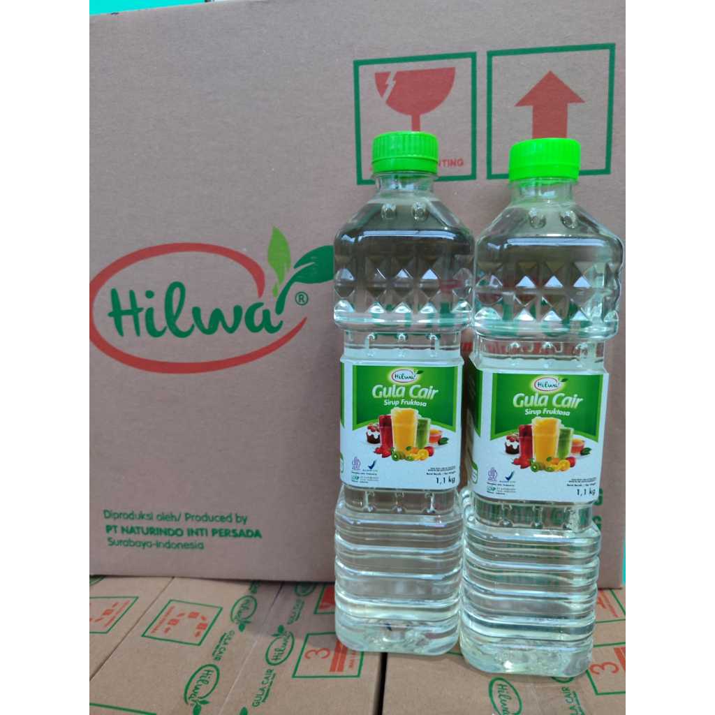 

Hilwa Gula Cair Kemasan Botol 1,1kg , 1 Karton isi 10 botol Gula Sehat Rendah Kalori (Harga 1 Dus)