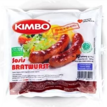 

Kimbo Sosis Bratwurst Original 500Gr isi 10