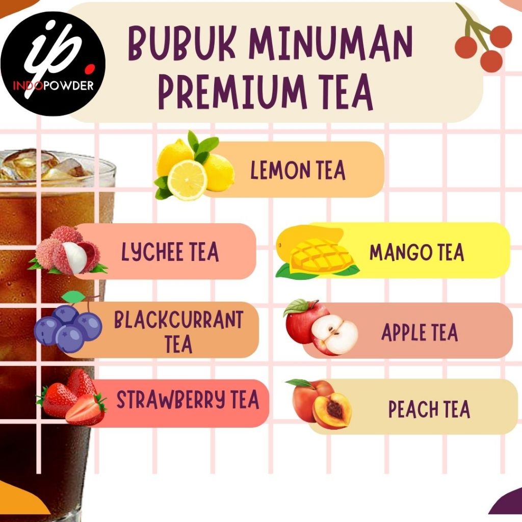 

FREEZ'U PREMIUM VARIANT TEA 1Kg - VArian Tea - Bubuk Minuman Teh Aneka Rasa 1Kg