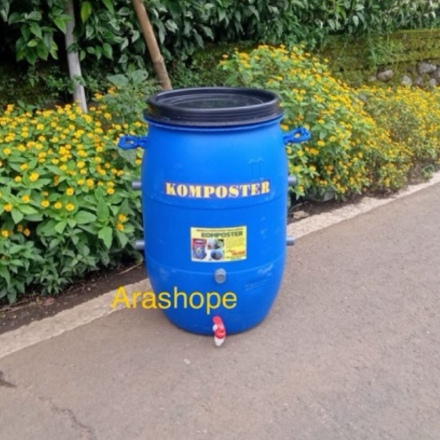 Tong Komposter 60 Liter /Tong Plastik/Drum/Tong pengurai sampah