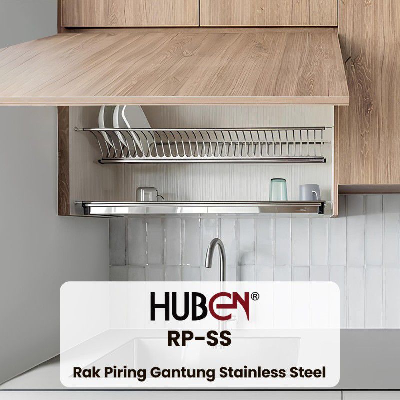 Rak Piring Gantung Stainless Steel Huben
