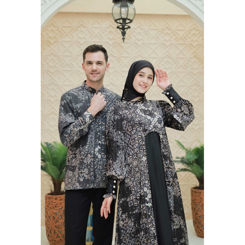 Kamila Design - Emerald Dress Set (Pre Order) Gamis Couple Lebaran Premium