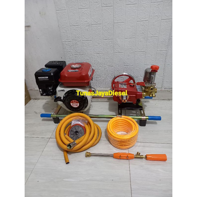 Steam Bensin TIGER Cuci Motor Mobil  2Selang + 2Stik / Steam Bensin  Siap Pakai