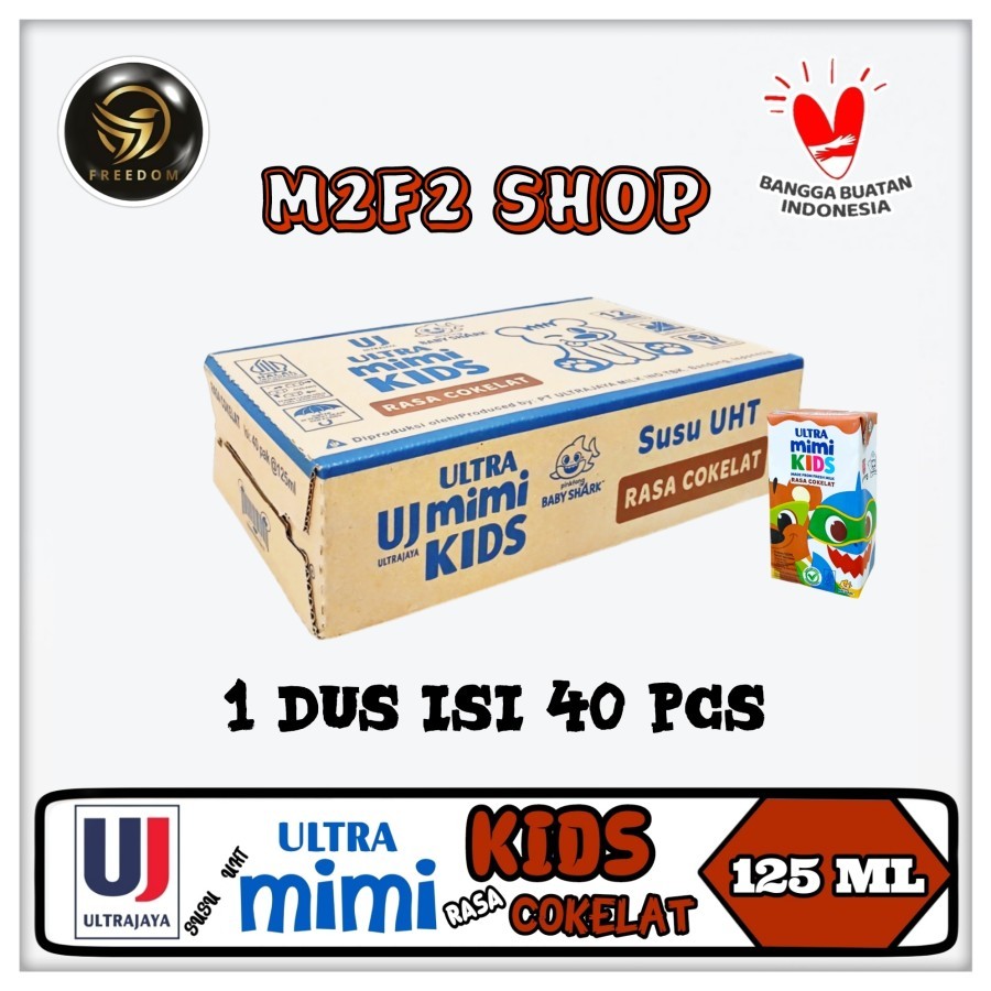 

Susu Ultra Mimi Kids Kotak UHT Cokelat | Chocolate - 125 ml (Kemasan Karton)