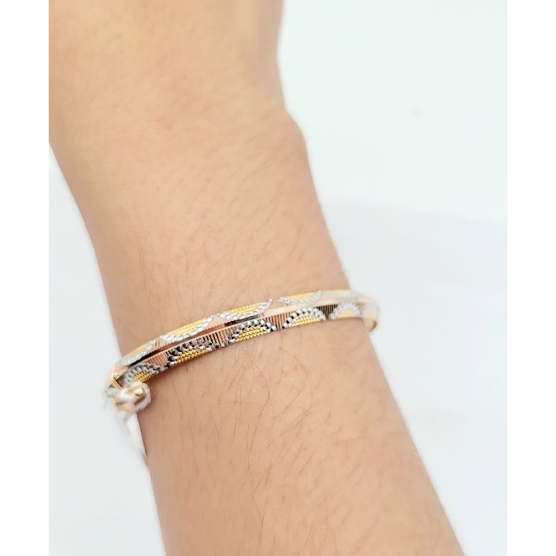 Gelang Emas Asli kulit Ular Gold 8k