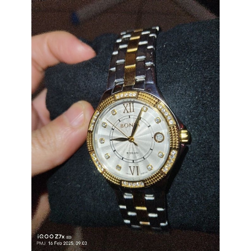 Bonia Rosso BR142 Jam Tangan Wanita Analog - Perak Second Original ( beli 20 maret 2024 )