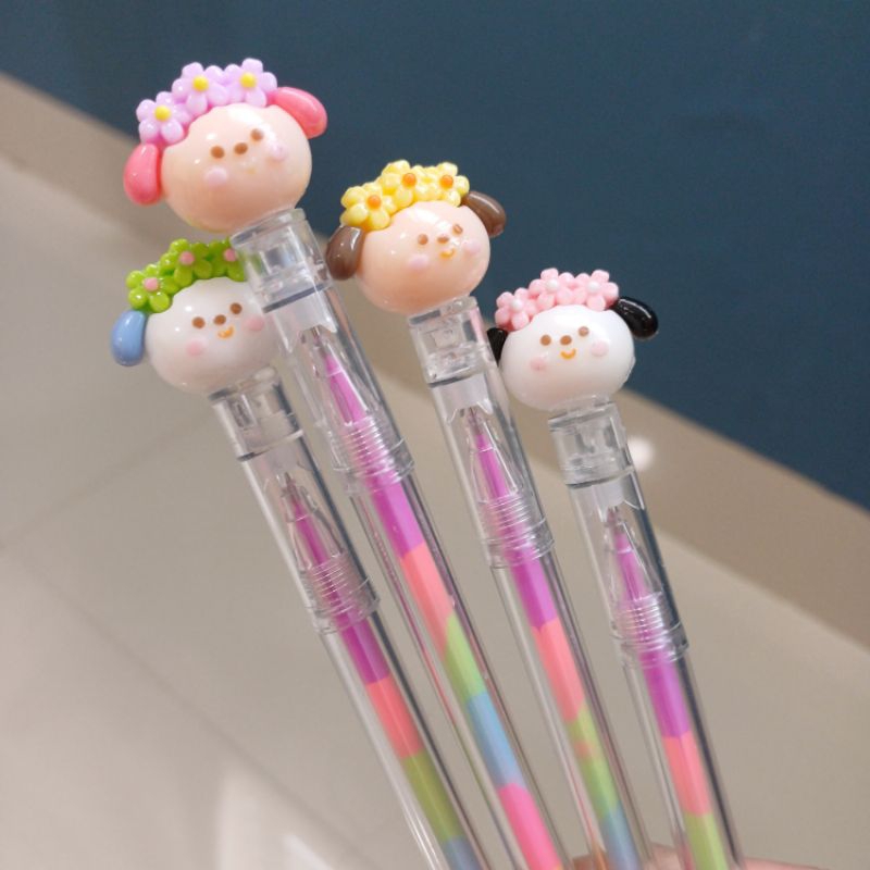 

Pulpen 6 warna PL001 puppy anabul