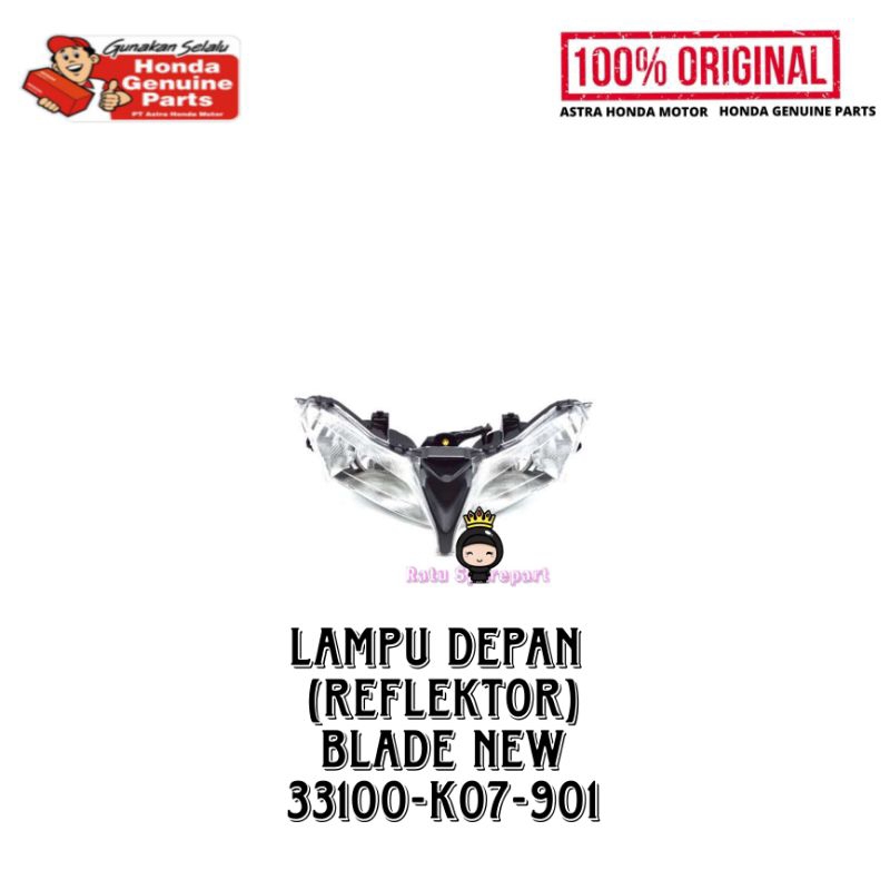 Lampu Depan (Reflektor) Honda Blade New Original - Reflektor Lampu Depan Blade 110 - Reflektor Lampu