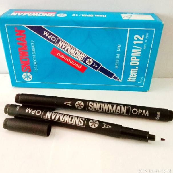

Spidol Sepidol, OPF, OPM PERMANENT Merk Snowman
