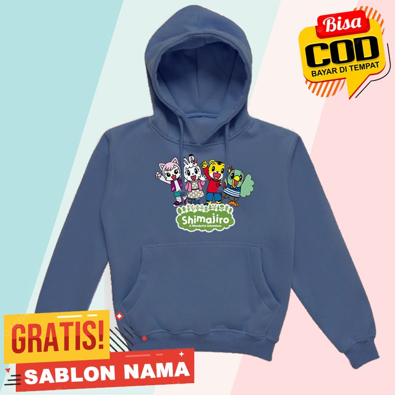 Hoodie Anak Shimajiro / Jaket Anak Laki Laki & Perempuan Shimajiro