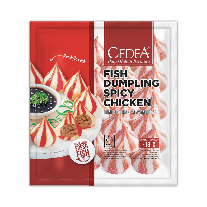 

CEDEA FISH DUMPLING SPICY CHICKEN 500 GR