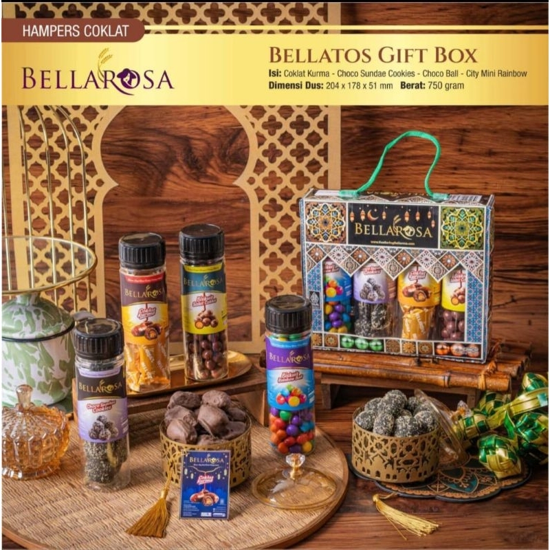 

BELLAROSA PARCEL KUE LEBARAN PAKET BELLATOS COKLAT KUE KERING