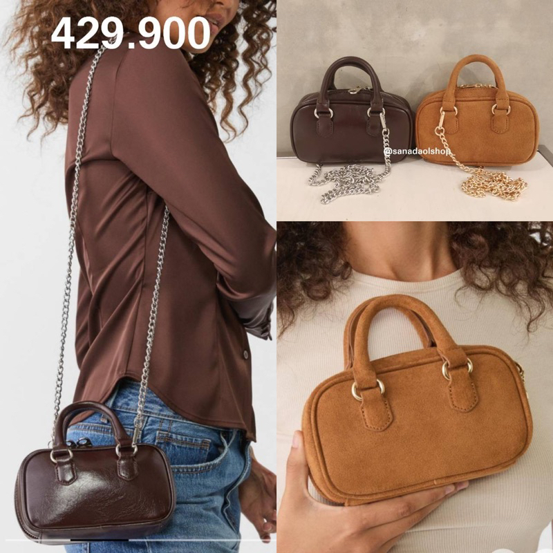 Tas STRADIVARIUS Mini crossbody bowling Bag