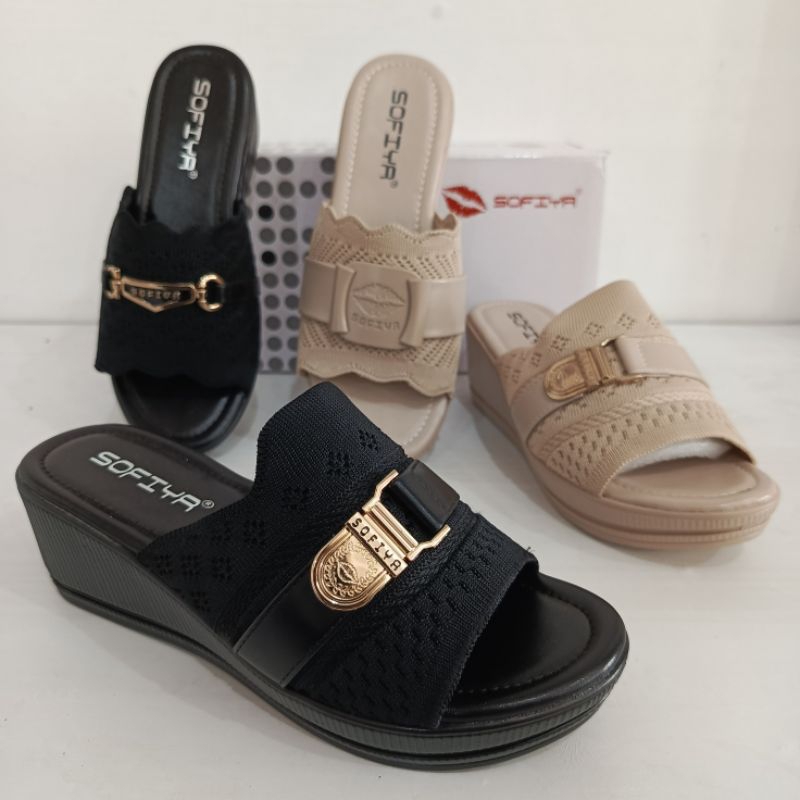 Sandal Wedges Sofiya 6cm tipe 7977-8 | Sandal Sofiya 7977-8 | Sandal Import Sofiya | Sandal Impor So