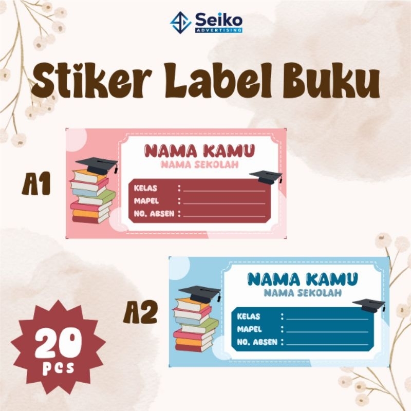 

STIKER LABEL NAMA BUKU || STIKER BUKU || LABEL BUKU