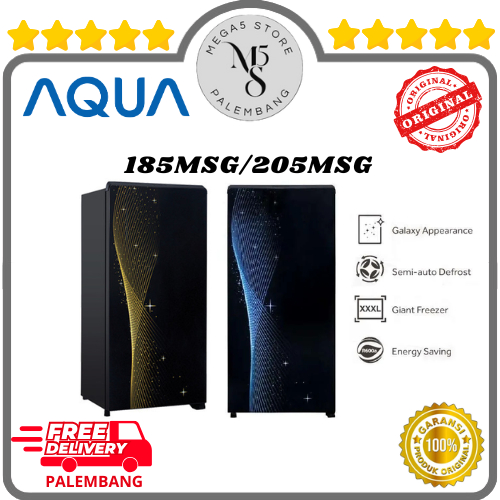 Kulkas Aqua 1 Pintu 185MSB/MSG / 205MSB/MSG Kulkas 1 Pintu Aqua Kulkas Satu Pintu