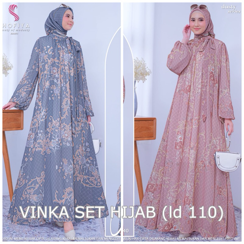VINKA SET HIJAB ORIGINAL BY SHOFIYA