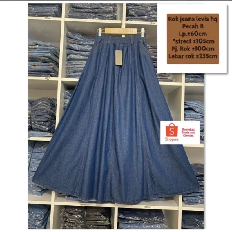 Rok Jeans Mayung Jumbo