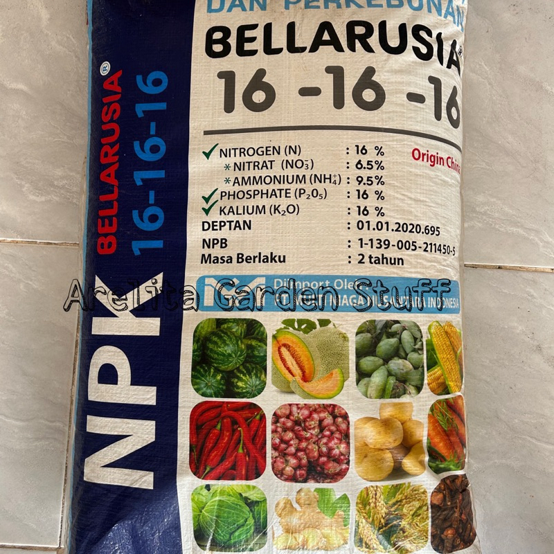 Pupuk NPK Bellarusia 16 16 16 repack 5kg Original