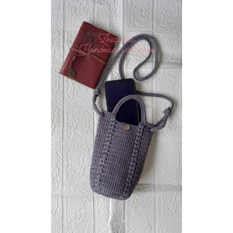 Tas Hp Rajut/Tas Selempang Rajut Wanita