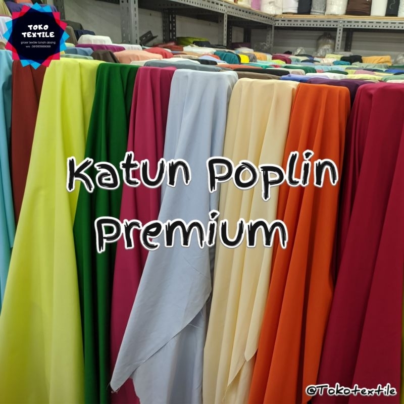 Promo kain Cotton Poplin Premium /Kain Kemeja /Cotton Poplin /Kain Murah