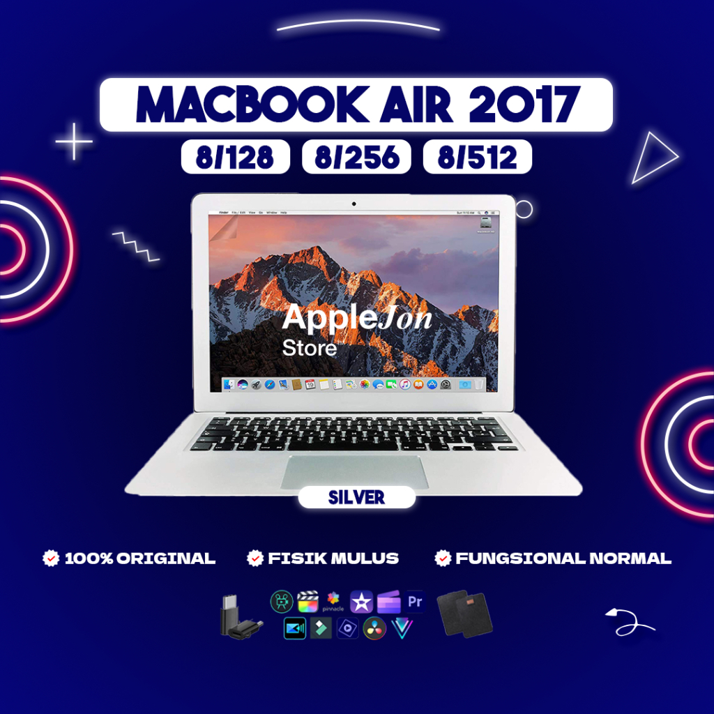 MACBOOK AIR 2017 SECOND 13” RAM 8 INTERNAL 128/256/512 GB
