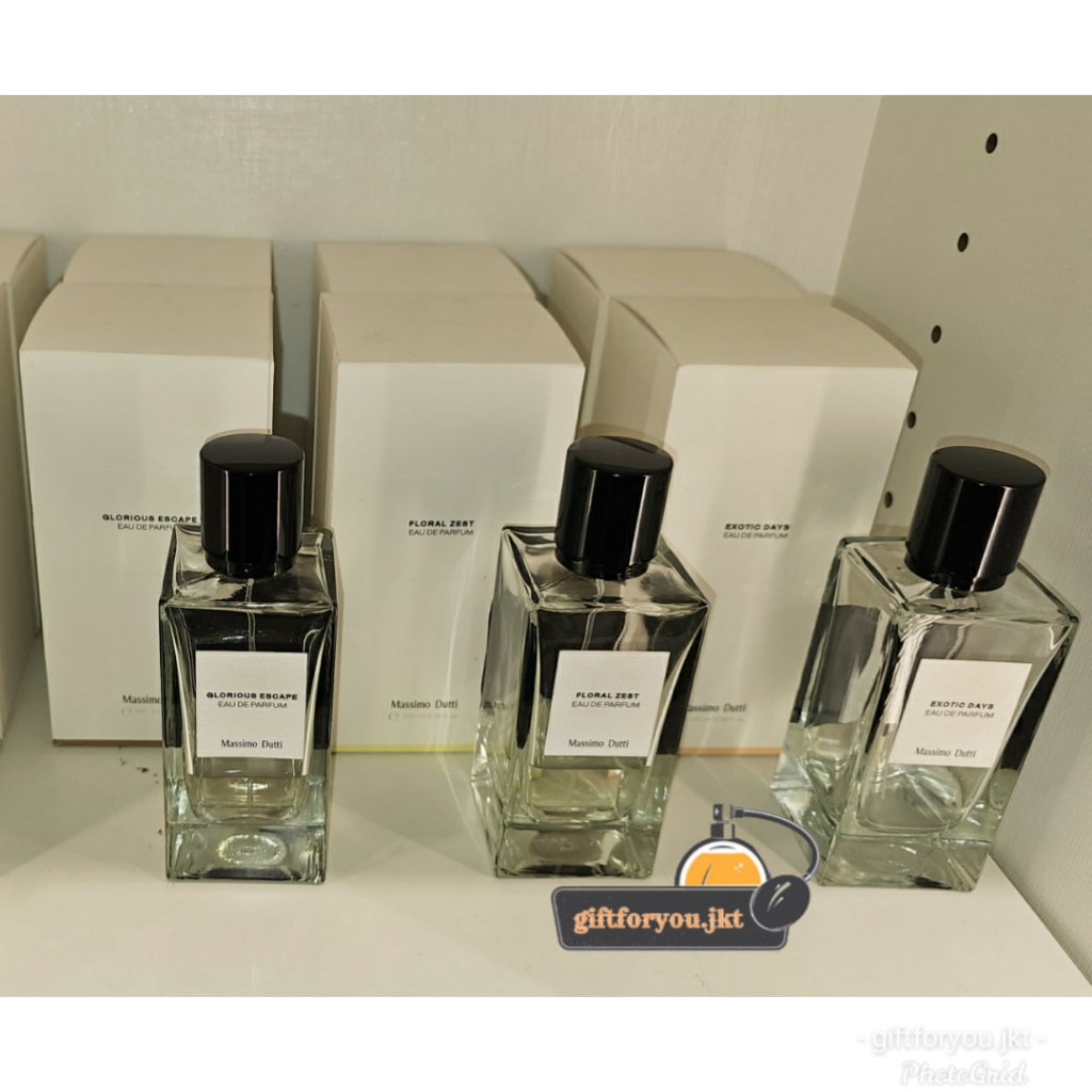 Massimo Dutti Exotic Days Floral Zest Glorious Escape Eau de Parfum EDP Perfume Pria Wanita Unisex C