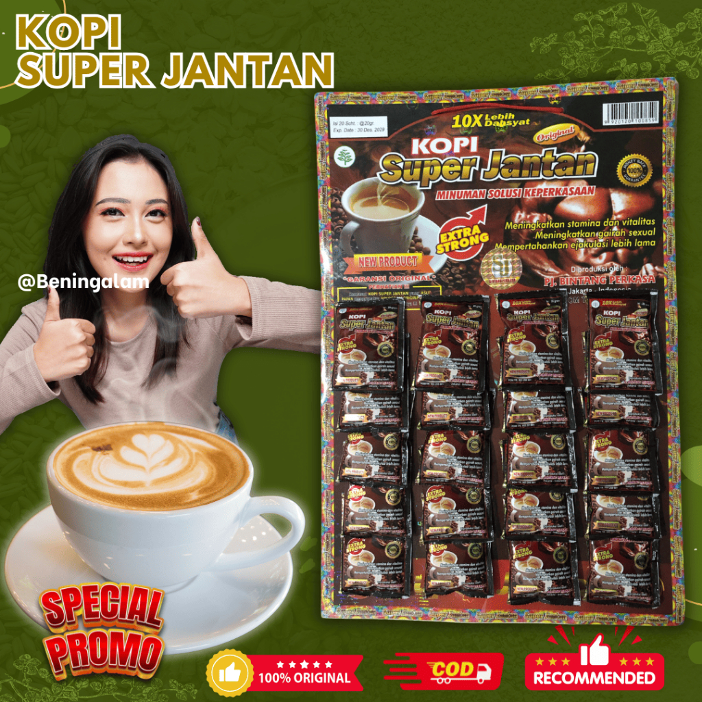 

Super Jantan Kopi 20 Saset Original 100%