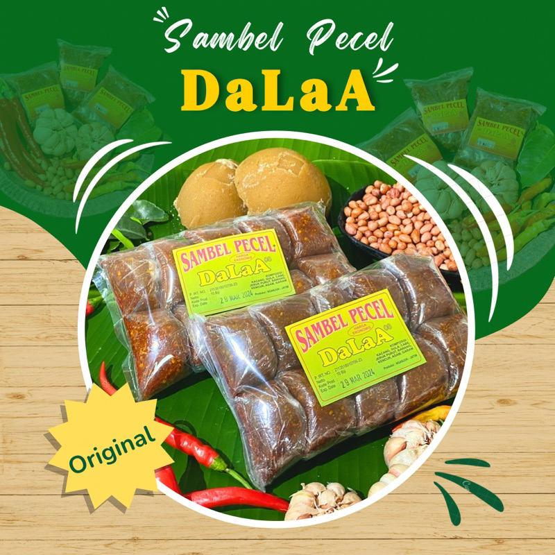 

Sambel Pecel DaLaA 1 Kg | Varian Original / Sedang | Sambel Kacang | Bumbu Pecel | Bumbu Kacang 1 Kg