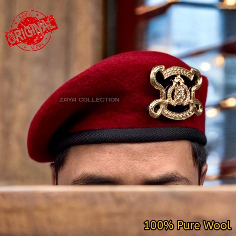 BARET RESKRIM RESERSE CAMEL + EMBLEM
