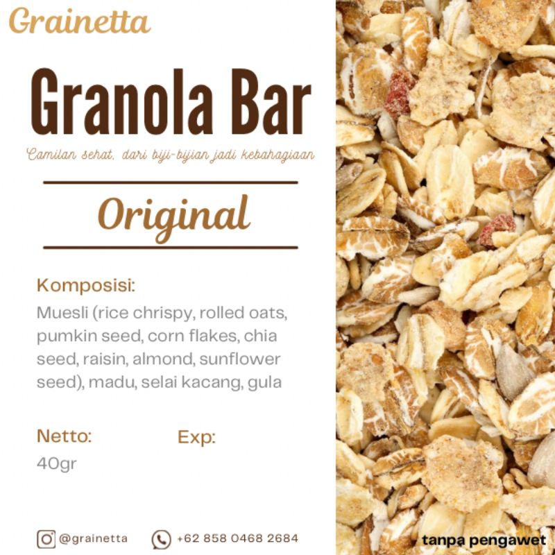 

Grainetta Granola Bar - Original