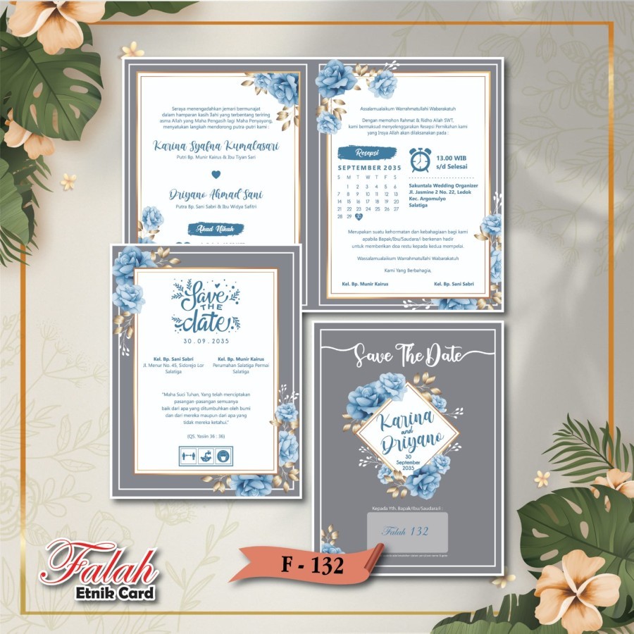 Blangko Undangan Pernikahan Falah 132 murah