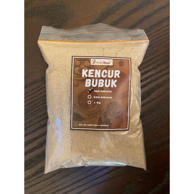 

Kencur bubuk 100 gram murni tanpa campuran