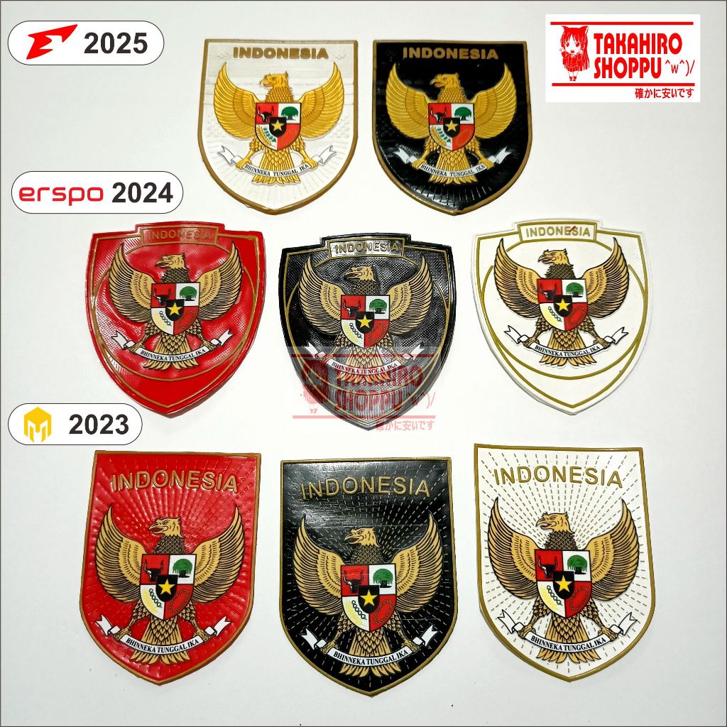 Logo Timnas 3D Timbul Bahan Karet Rubber / Logo Terbaru Timnas Garuda Indonesia Siap Press