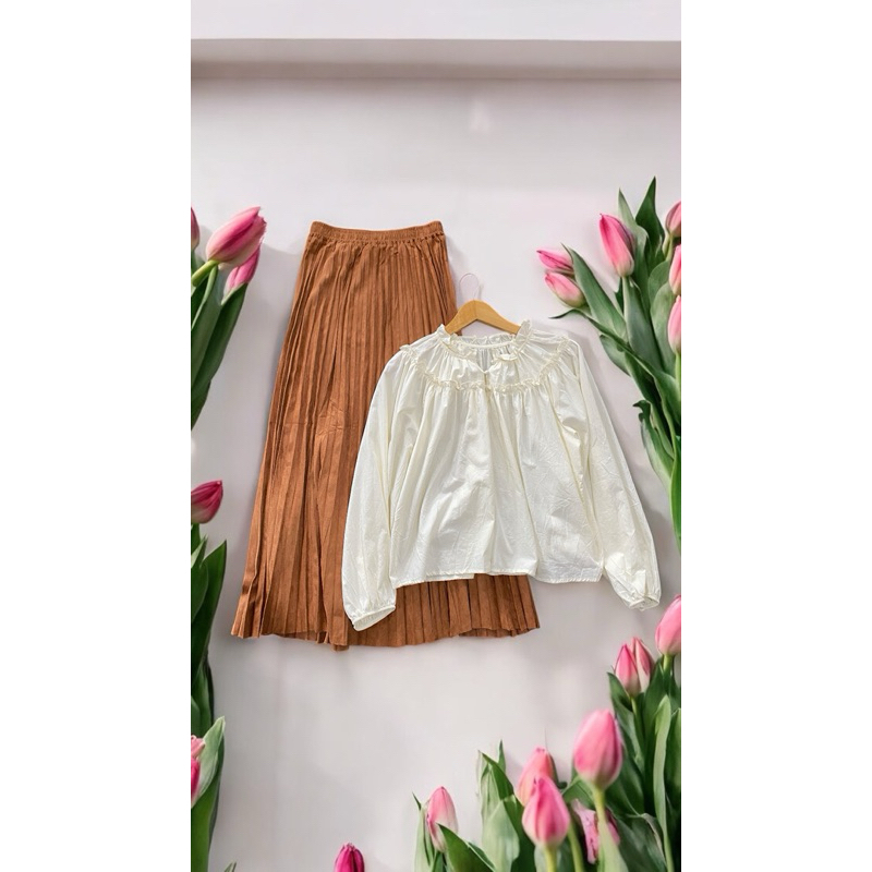 ROK SUEDE PLISKET 7/9 dan PANJANG IMPORT LONDON GIRL