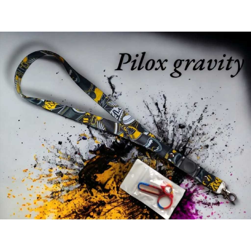 

Gantunga Lanyard PILOX GRAFITY /Phone holder / Dilengkapi dengan pengait besi0